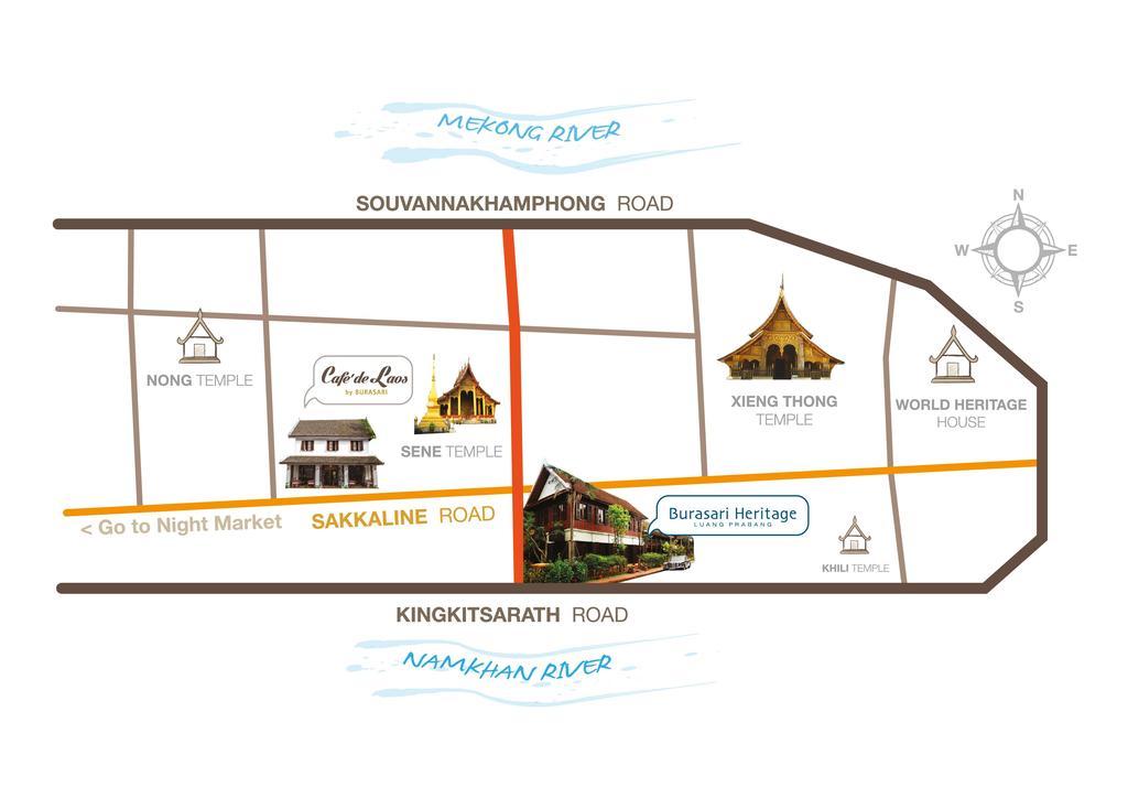 Hotel Cafe De Laos Luang Prabang Zewnętrze zdjęcie